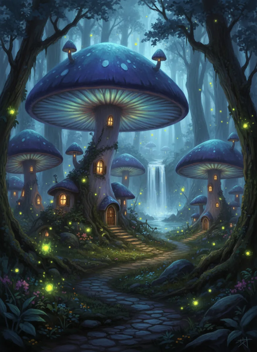 Mushroom village