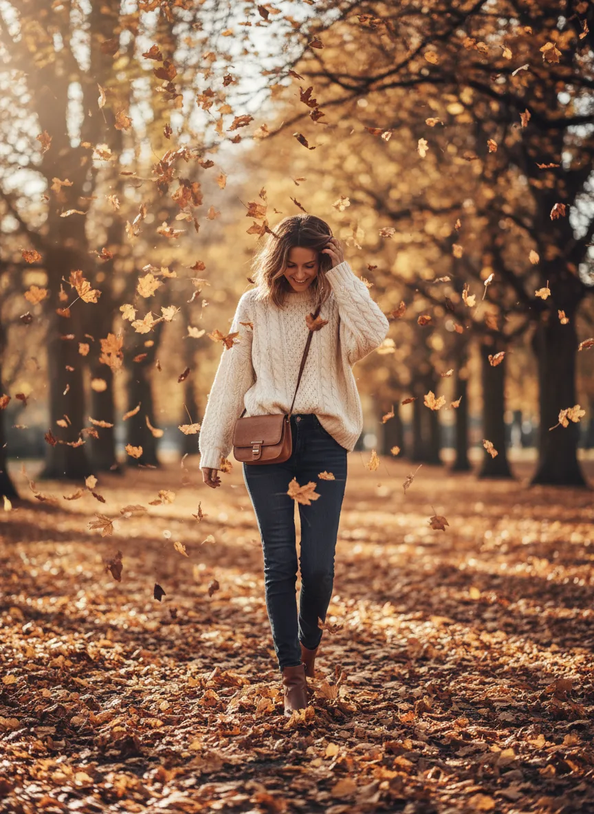 Knitwear in autumn